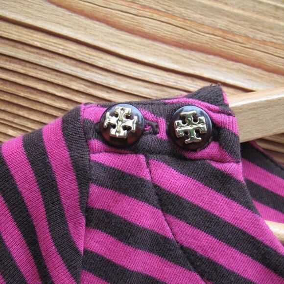 Tory Burch Striped Logo Dress - Picture 4 of 9